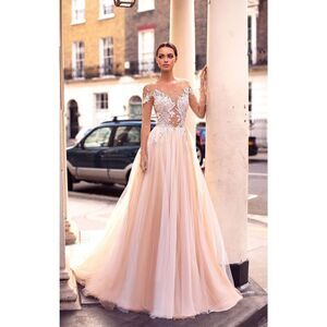 NEW Milla Nova Mia Bridal Wedding Dress Size 42 Retails $2000